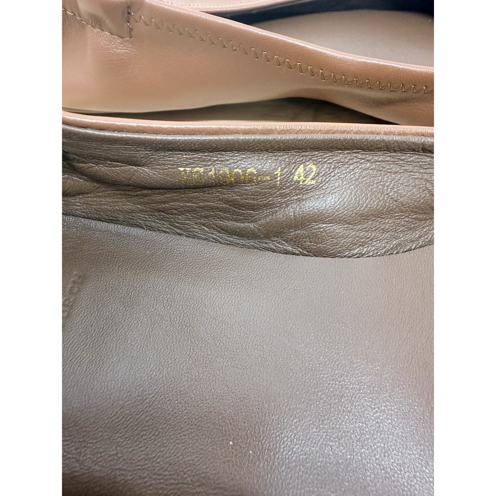 Tory Burch Minnie Travel Ballet Flat Designer Women's Tan Brown EU 42/ 10.5 #23 - Picture 7 of 11